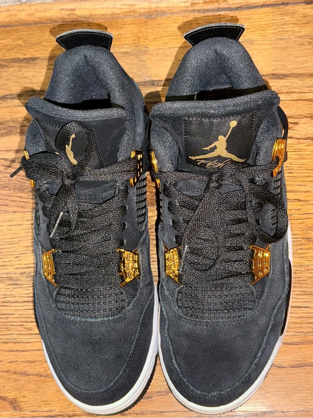 Jordan Men’s Sneakers in Black with Gold Accents